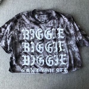 Urban Outfitters Biggie Crop Tie Dye Shirt